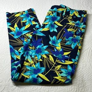 ⭐️🌸Merona stretch size 2 ankle dress pants tropical floral